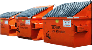 Commercial dumpsters from Tennis Sanitation for East Metro business trash pickup